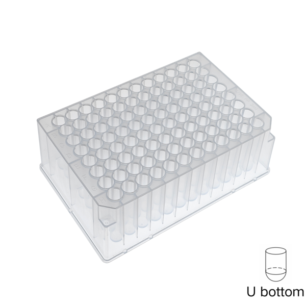 Deep Well Plates, 96-Well, 2.0mL, Round Well, U-bottom