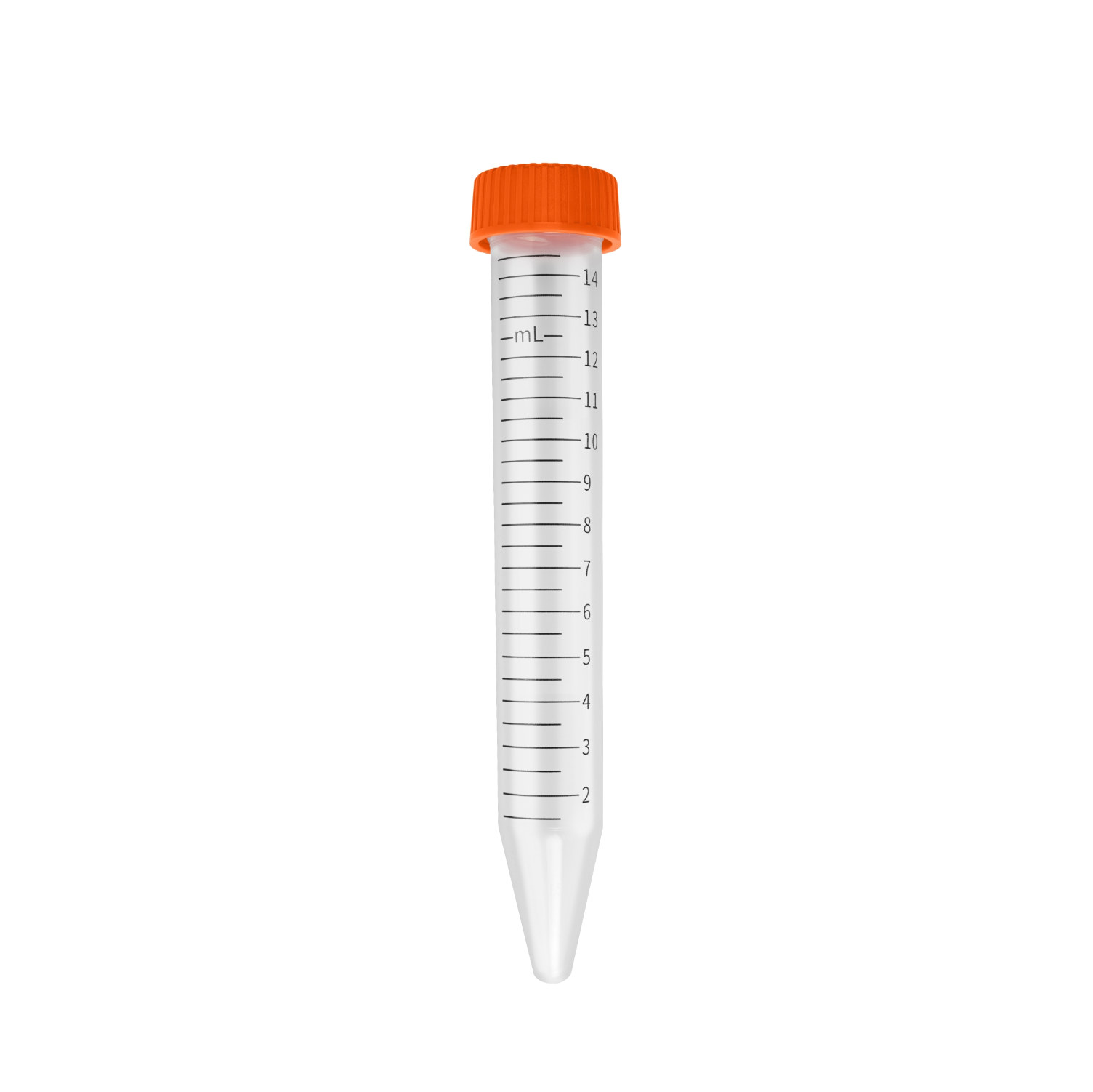 Conical Centrifuge Tubes , 15 mL , Bulk , Clear (500 tubes)