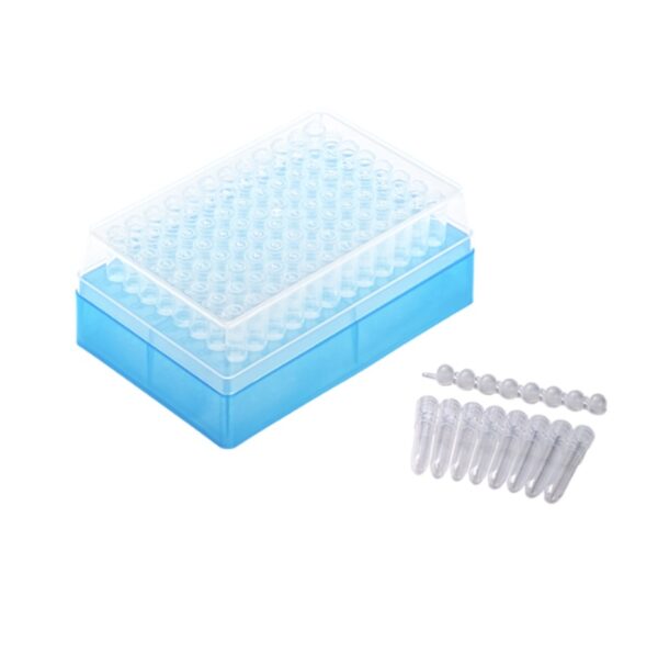 1.2 mL 8-Strip Cluster Tubes in SBS Rack