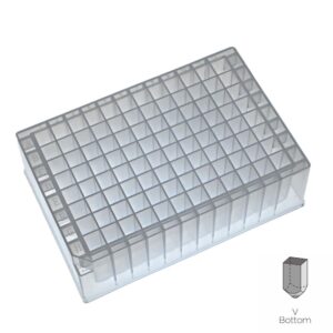 Deep Well Plates, 96-Well, 2.2mL, Square Well, V-bottom
